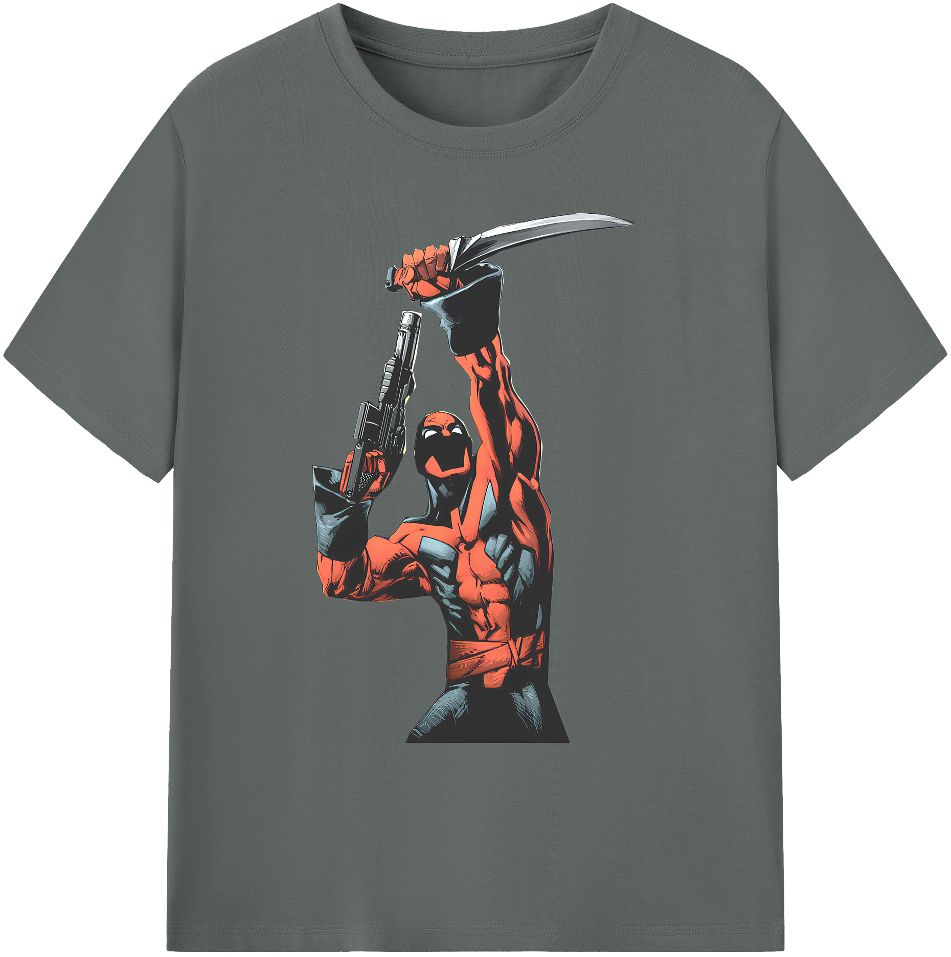 （画像用） Deadpool デッドプール 綿100％ メンズ半袖Tシャツ｜肌触りやわらか＆通気性